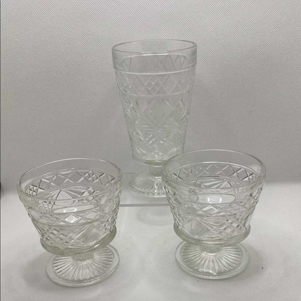 Vintage Drinkware Set of Three